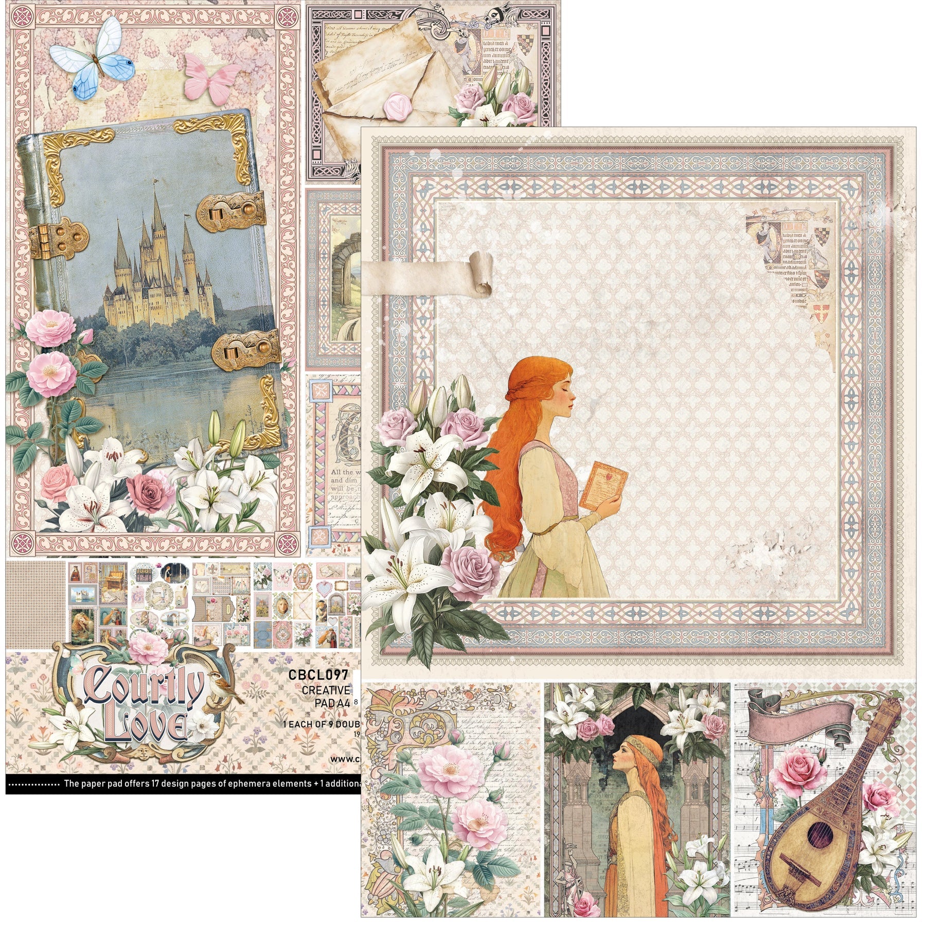 Courtly Love A4 Creative Pad