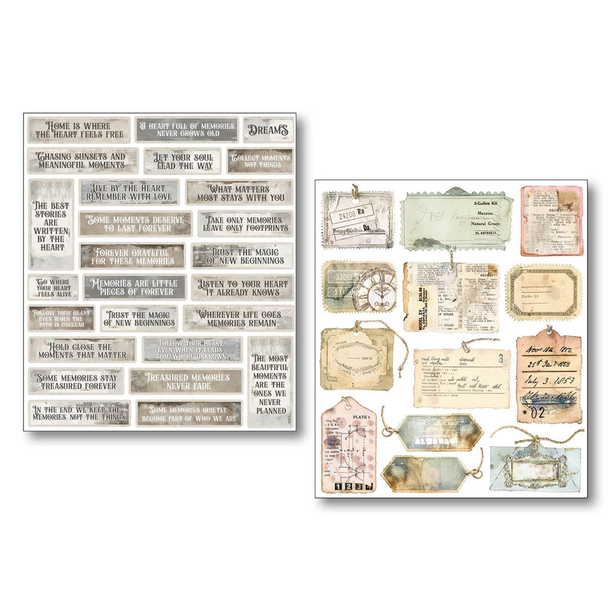 Lost in Time Sticker Set