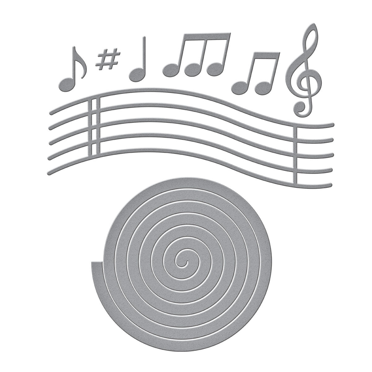 Musical Notes & Stave Pop-Up Etched Dies | Bibi Cameron