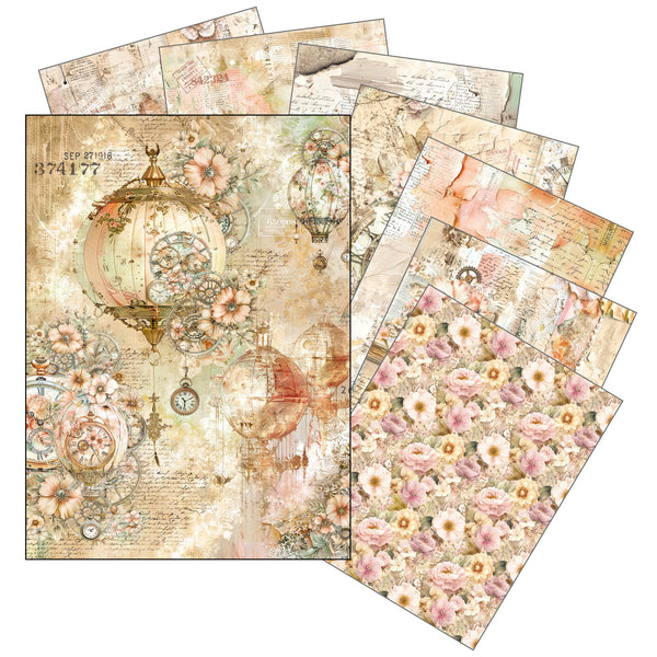 Lost in Time A5 Mixed 8pc Rice Paper