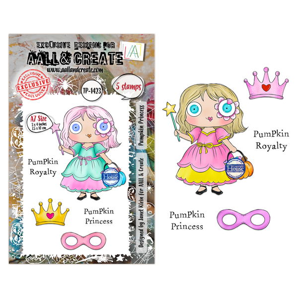 Pumpkin Princess A7 Stamp Set No. 1423