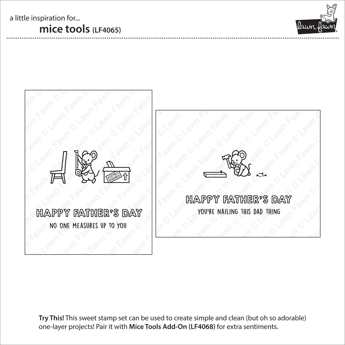 Mice Tools Stamp + Die Bundle