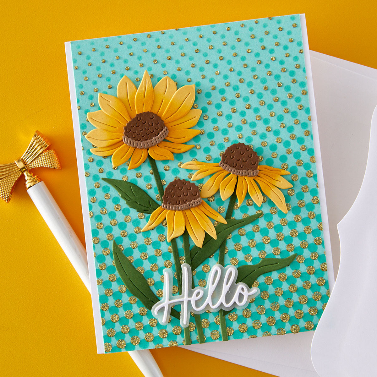 Cascading Dots 3D Embossing Folder and Stencil Bundle | Simon Hurley