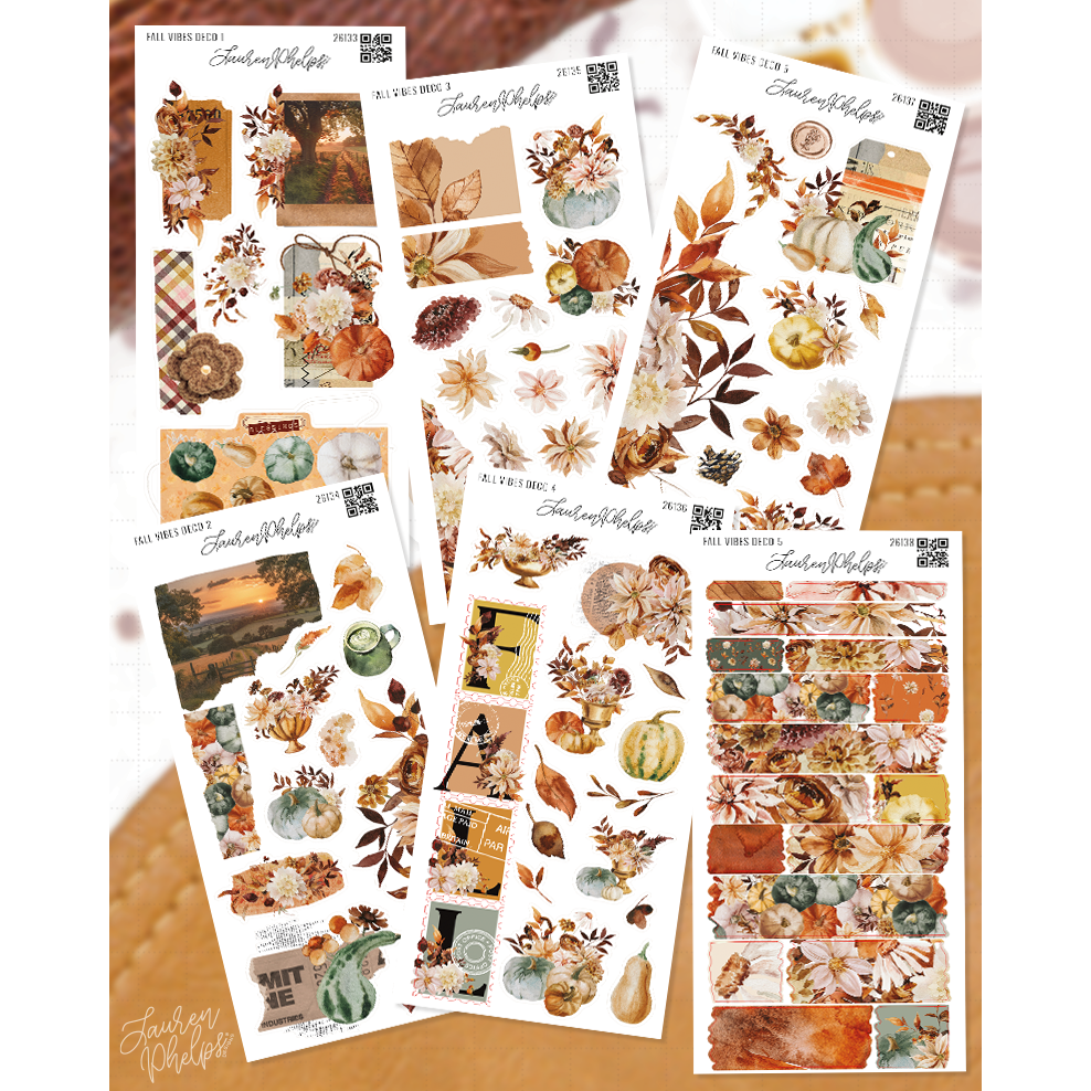 Fall Vibes Deco Sticker Bundle