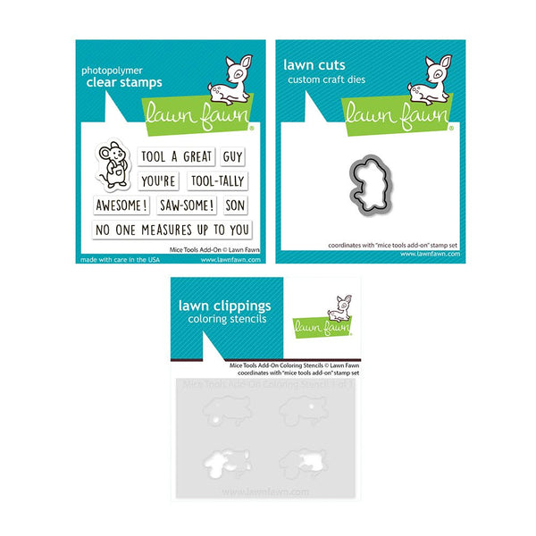 Mice Tools Add-on Stamp + Stencil + Die Bundle