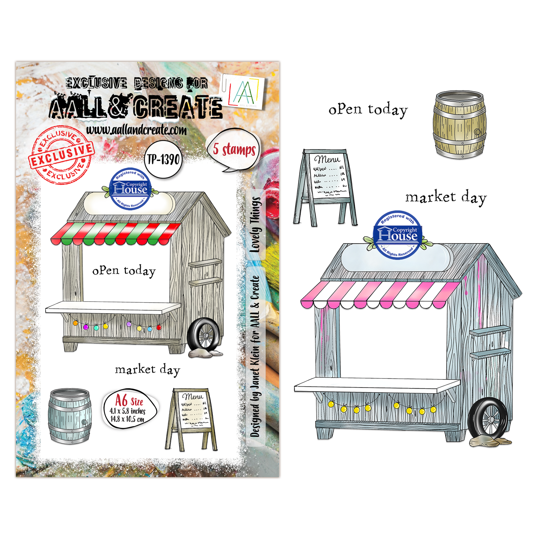 Lovely Things A6 Stamp Set No. 1390
