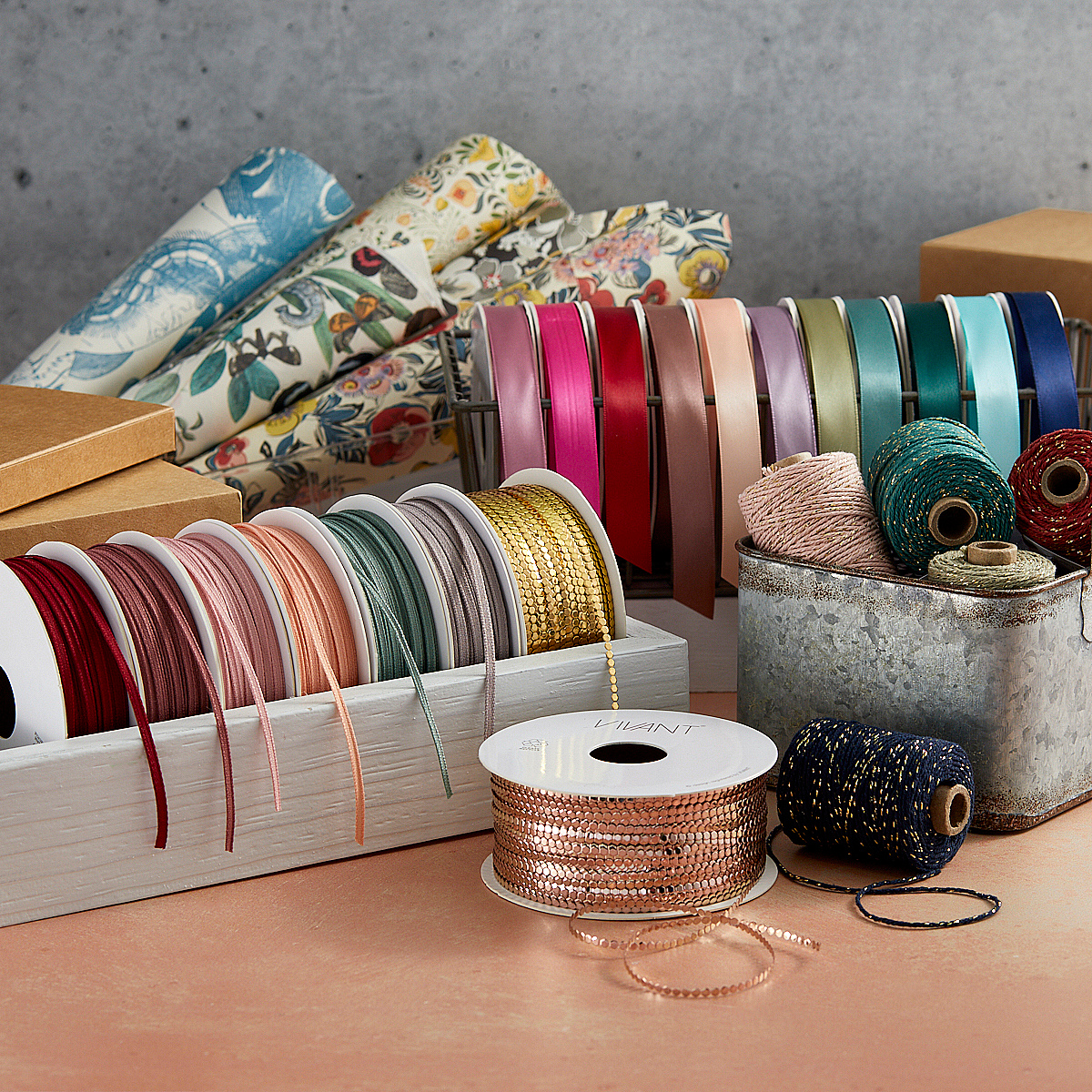 Salmon Double Face Satin Ribbon {one yard}