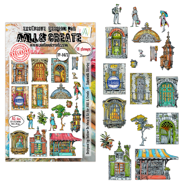 Sidewalk Stories A5 Stamp Set No. 1473