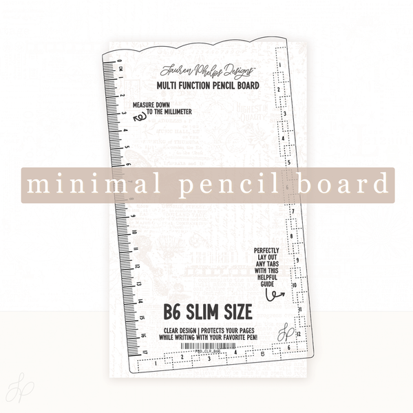 Clear Multi-function Journaling Pencil Board
