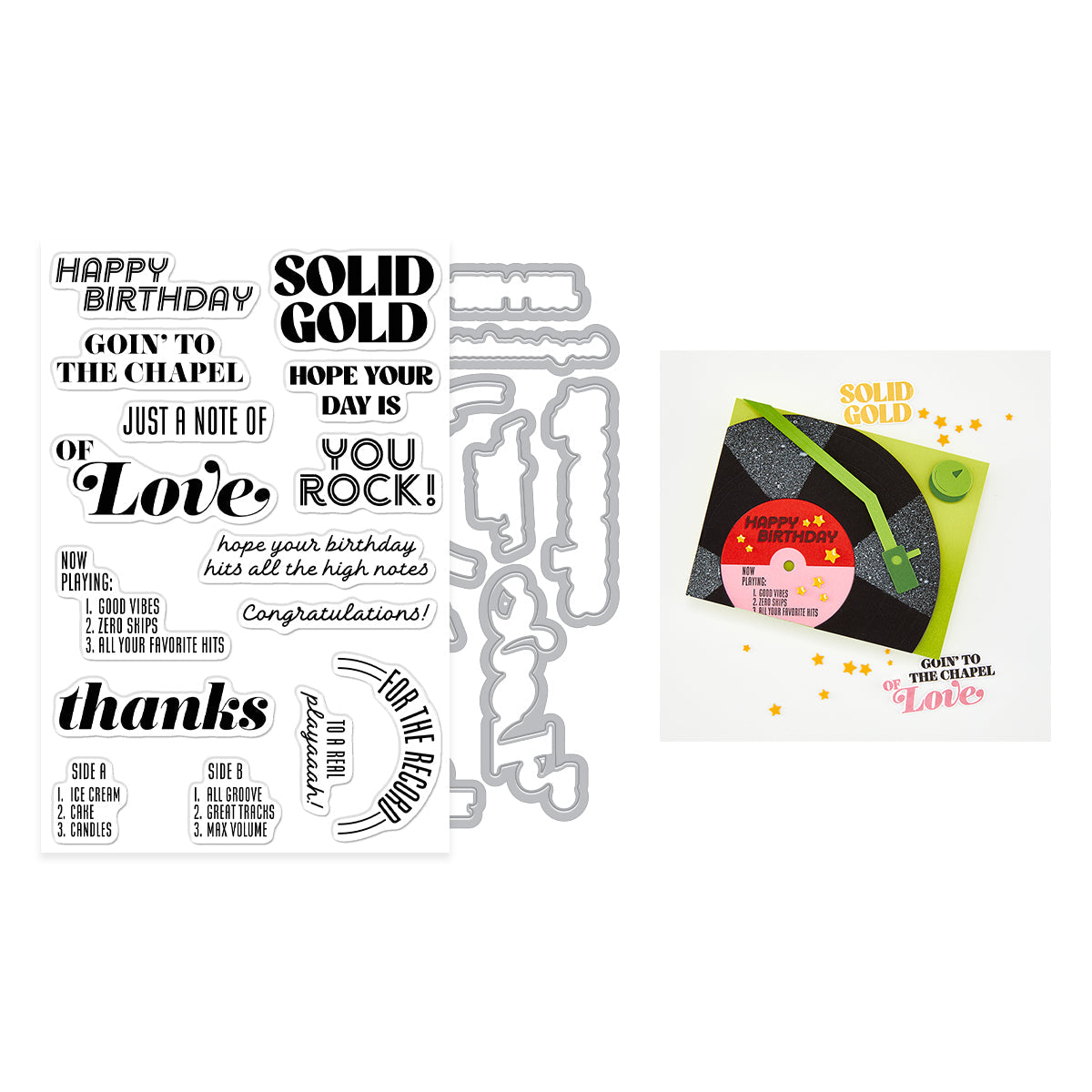 Solid Gold Stamp + Cut Set