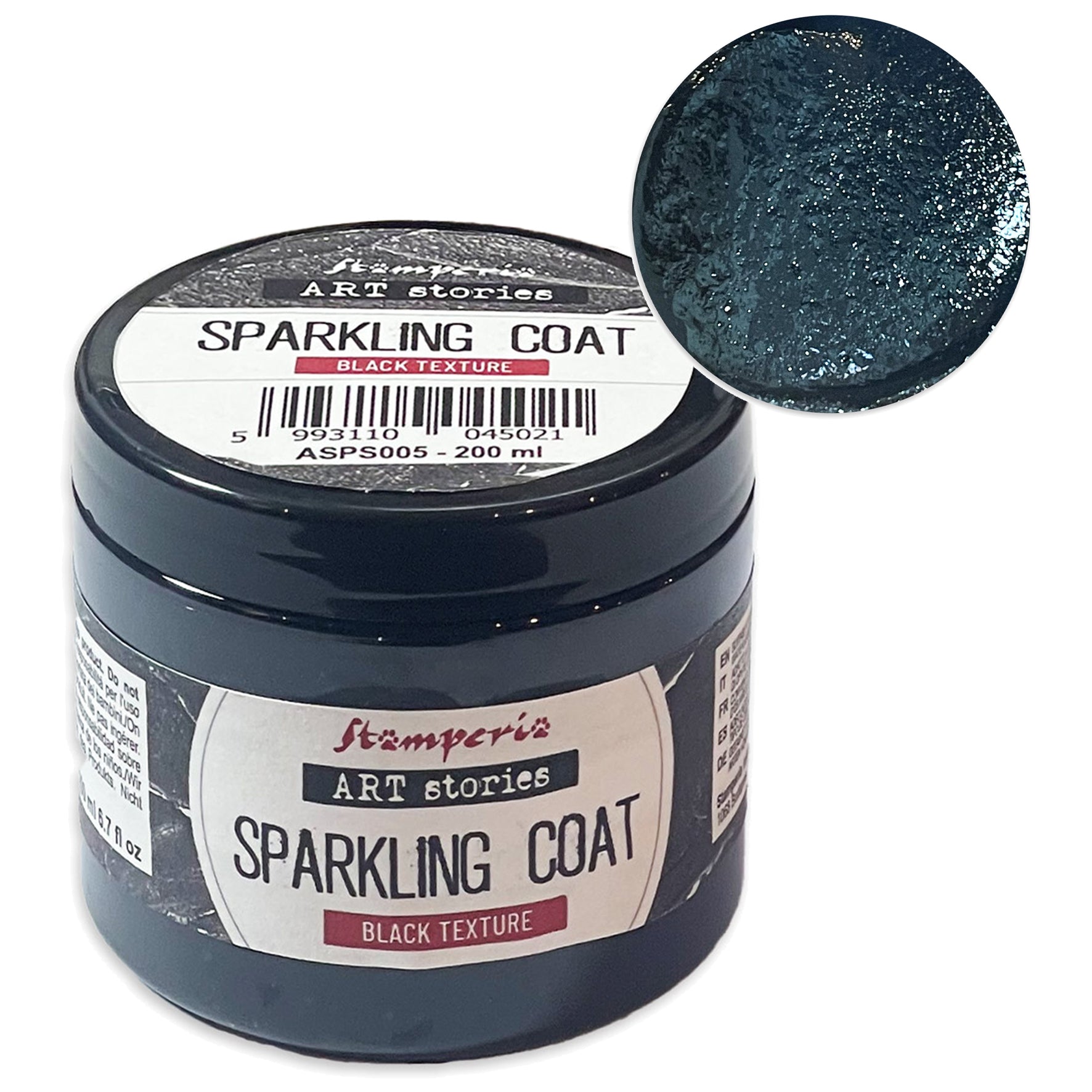 Black Sparkling Coat Texture Paste