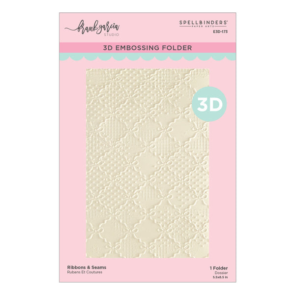 Ribbons & Seams 3D Embossing Folder | Frank Garcia