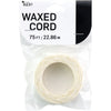 White Cotton Waxed Cord 75ft