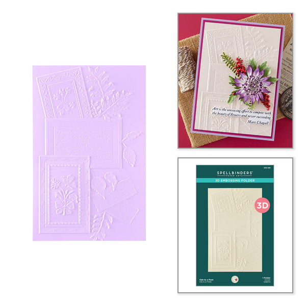 Ode to a Poet 3D Embossing Folder | Susan Tierney-Cockburn