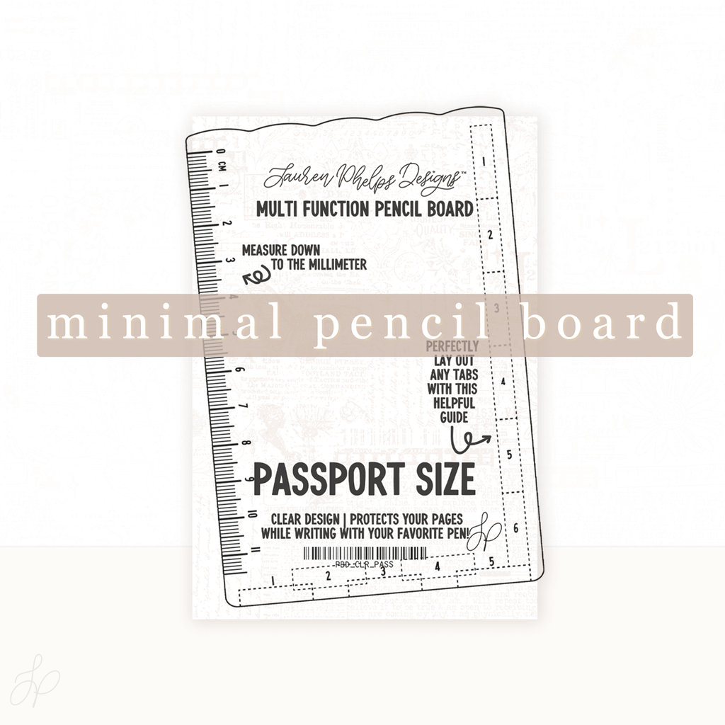 Clear Multi-function Journaling Pencil Board
