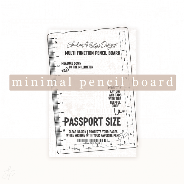 Clear Multi-function Journaling Pencil Board