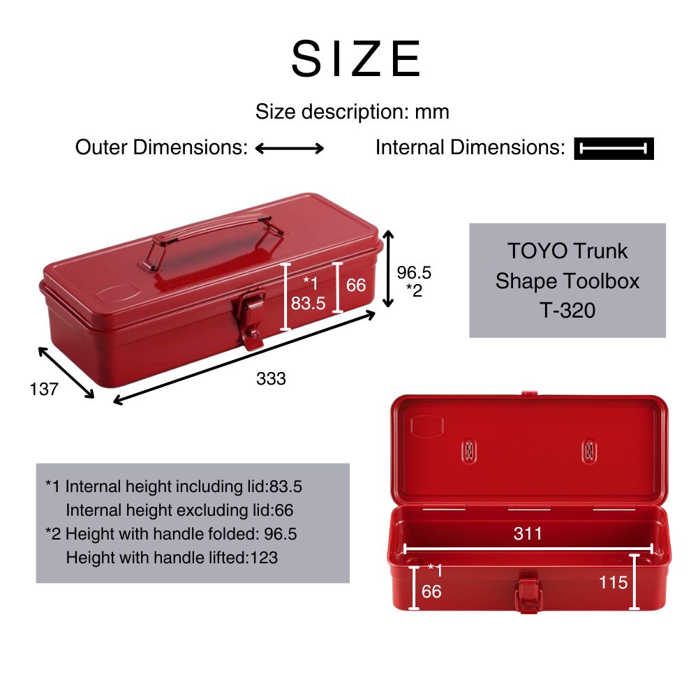 Shocking Pink T-320 Steel Toolbox