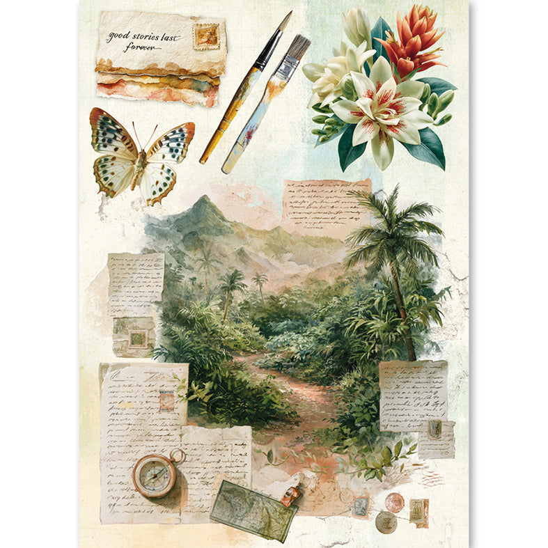 Asia Diary A5 Mixed 8pc Rice Paper