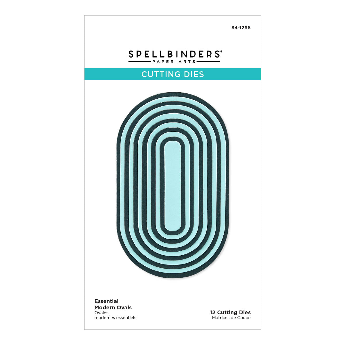 Essential Modern Ovals Etched Dies