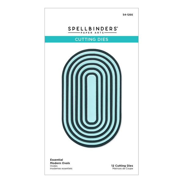 Essential Modern Ovals Etched Dies