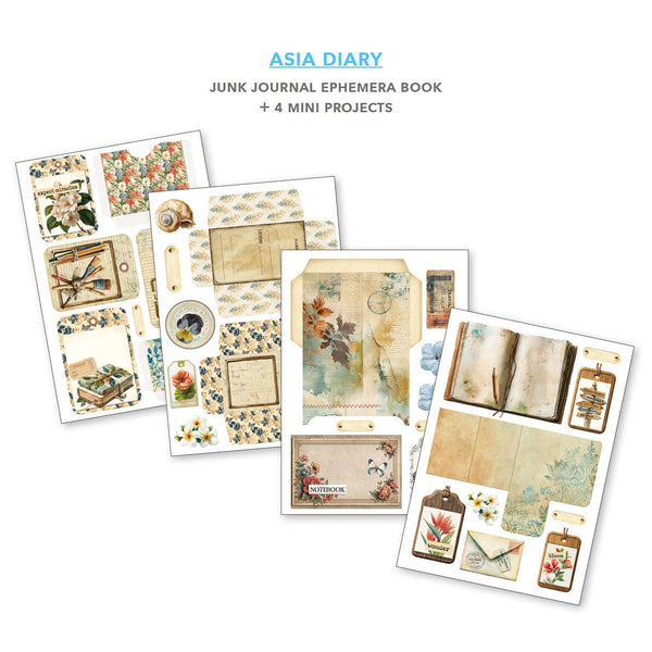 Asia Diary A4 Junk Journal & Ephemera Book