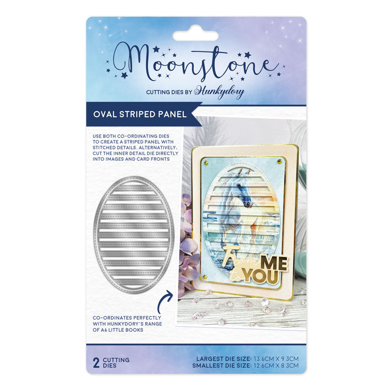 Oval Striped Panel Die Set | Moonstone Dies