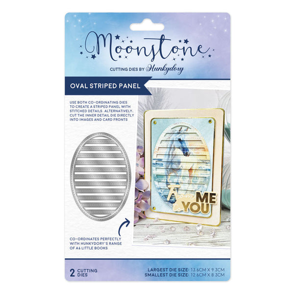 Oval Striped Panel Die Set | Moonstone Dies