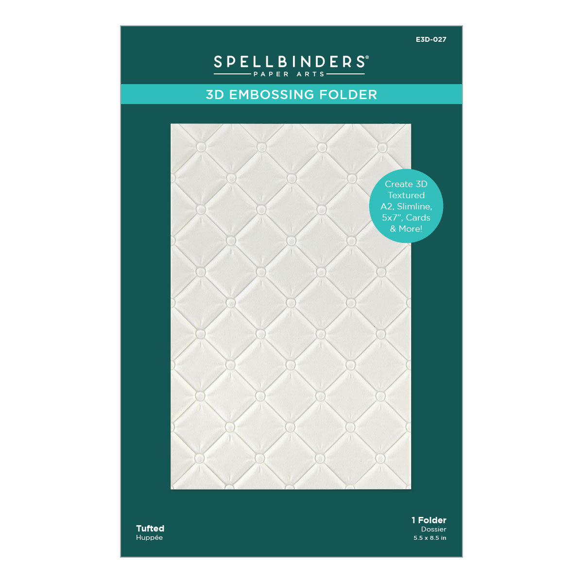 Tufted 3D Embossing Folder