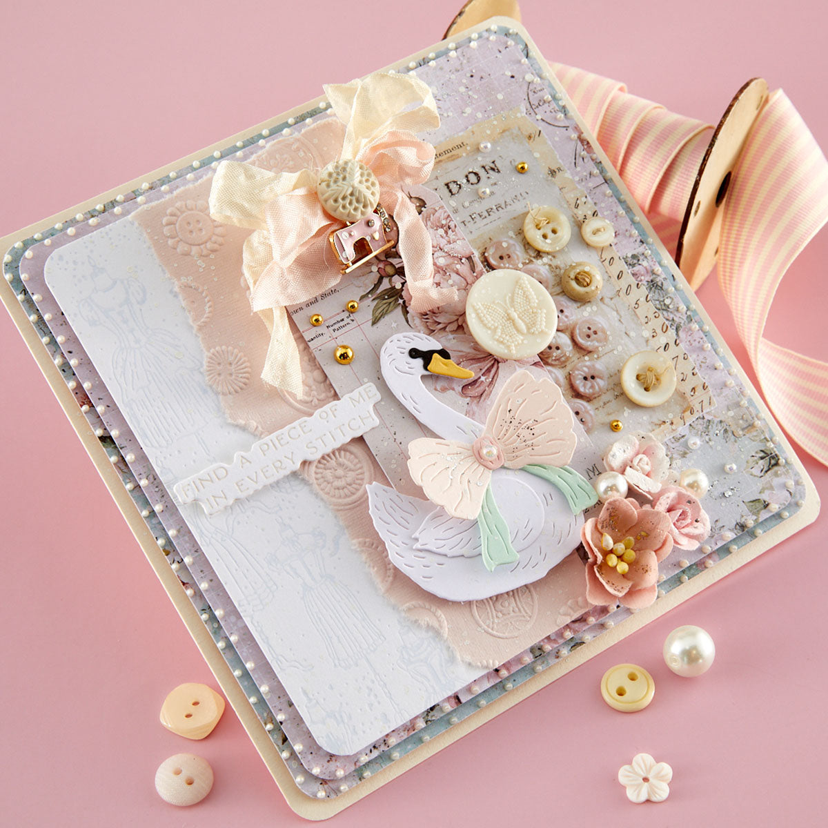 Haberdashery Buttons 3D Embossing Folder | Frank Garcia