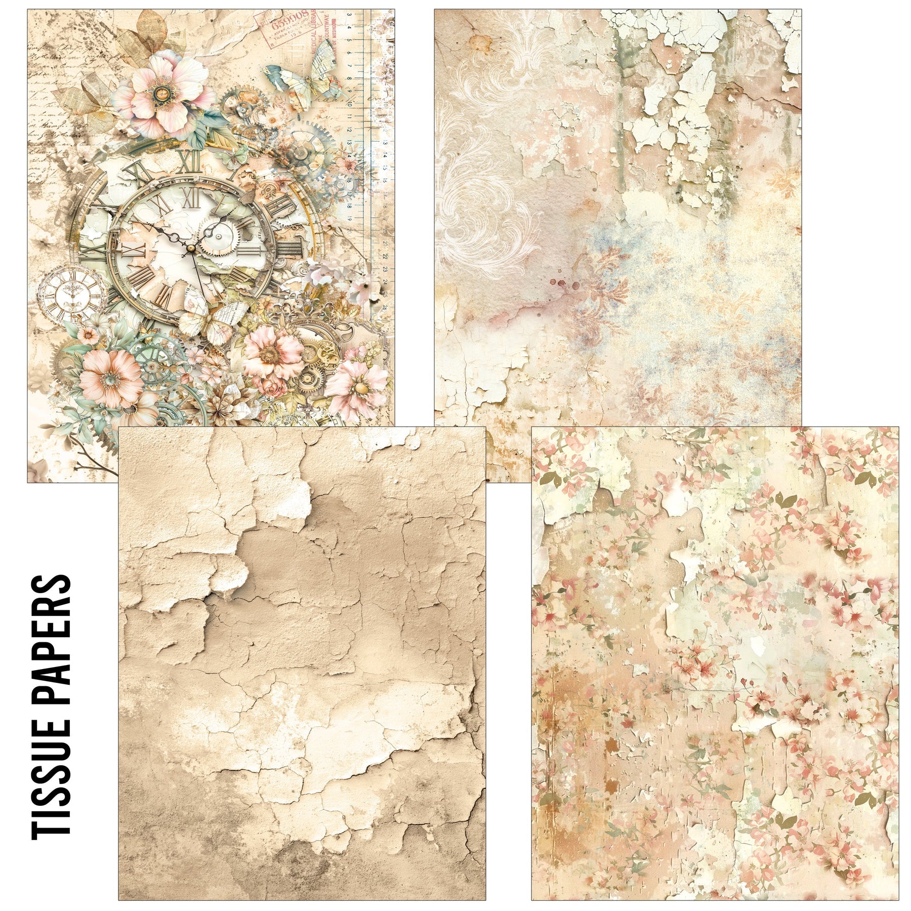 Lost in Time Mixed A5 Tissue & Vellum Craftmix
