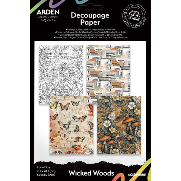 Wicked Woods 6x8 Decoupage Paper