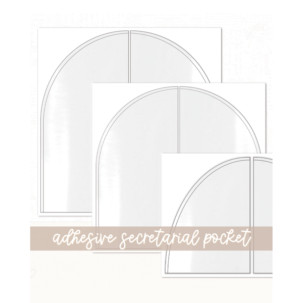 Secretarial Adhesive Pockets | Set of 2