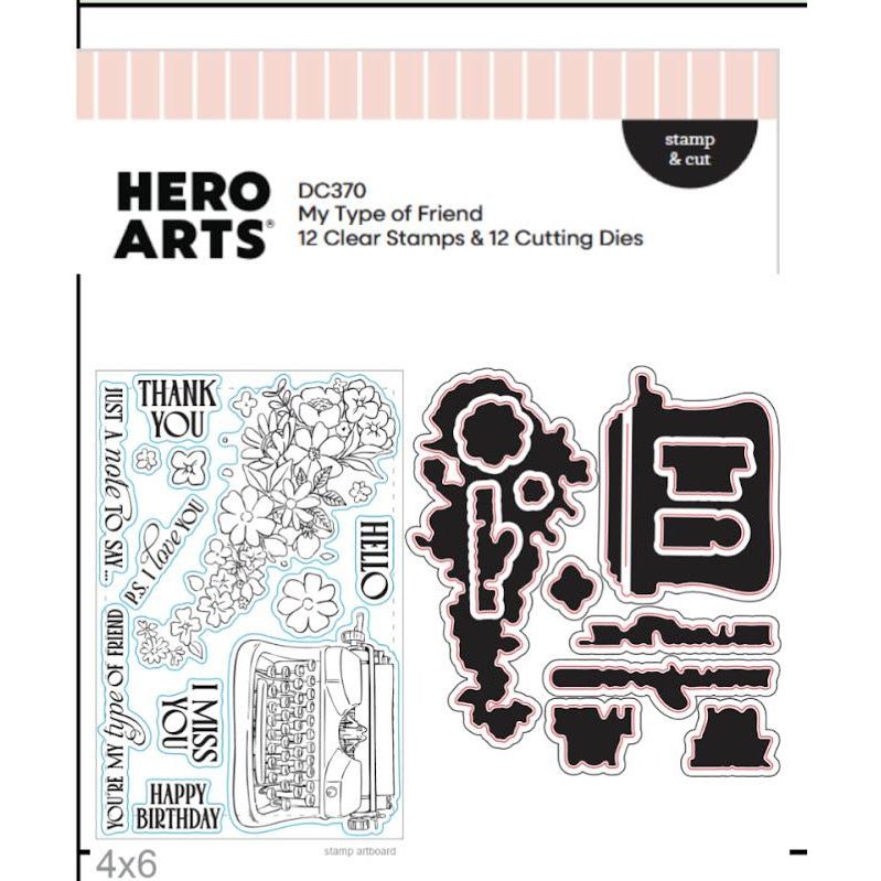 My Type of Friend Stamp and Cut {MM14 add-on}