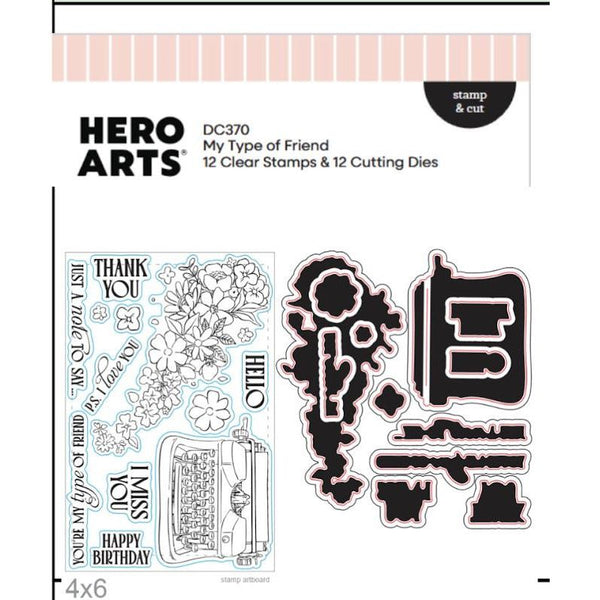 My Type of Friend Stamp and Cut {MM14 add-on}
