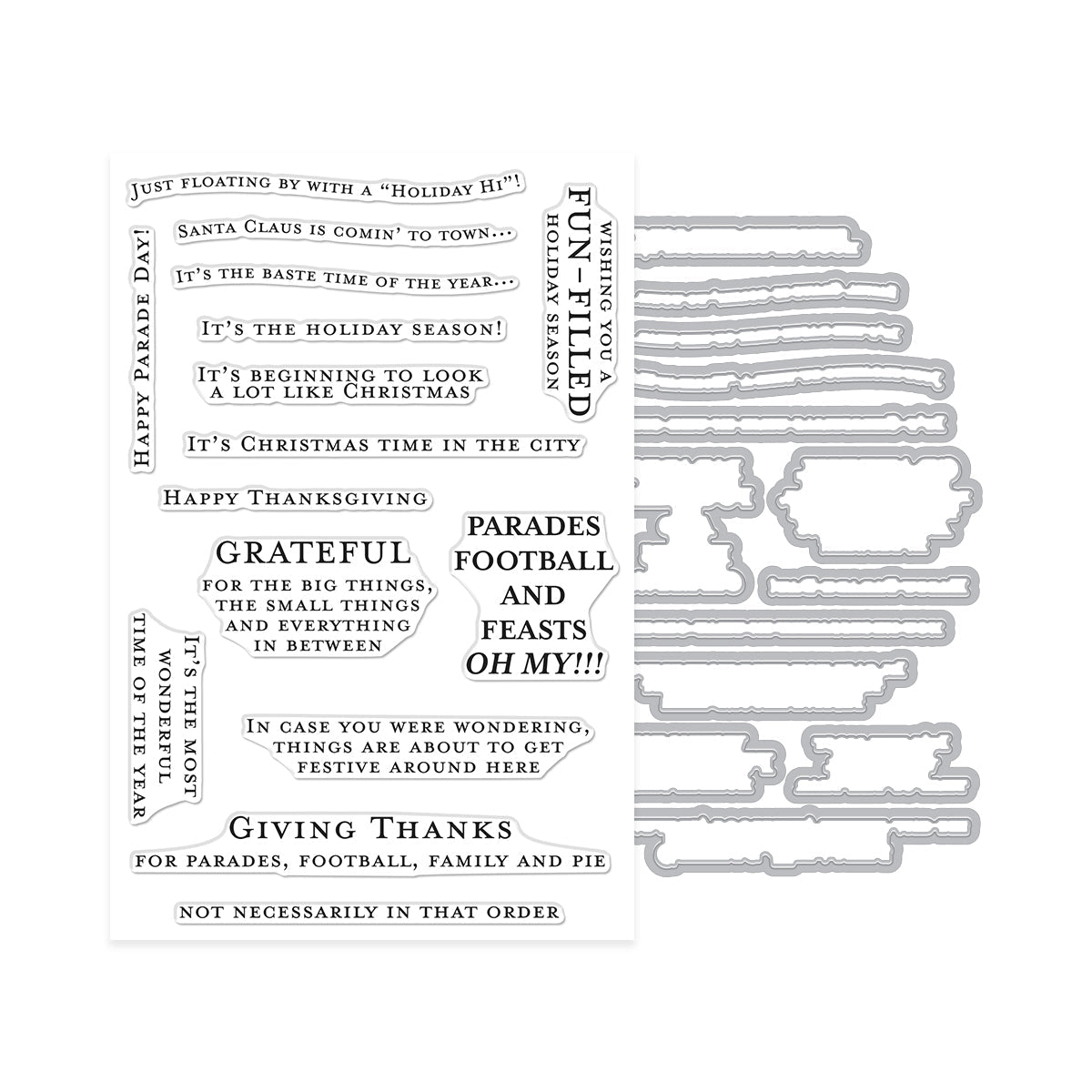 The Holiday Season Stamp + Die Set | Oh What Fun Add-On