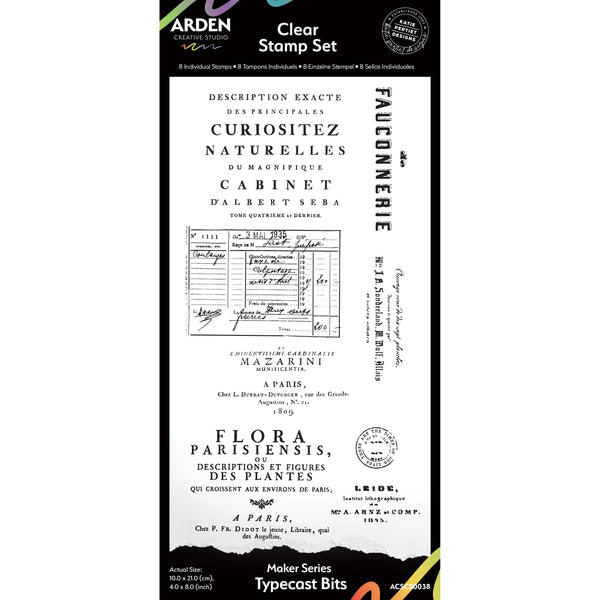 Typecast Bits 4in x 8in Clear Stamp Set | Maker Series