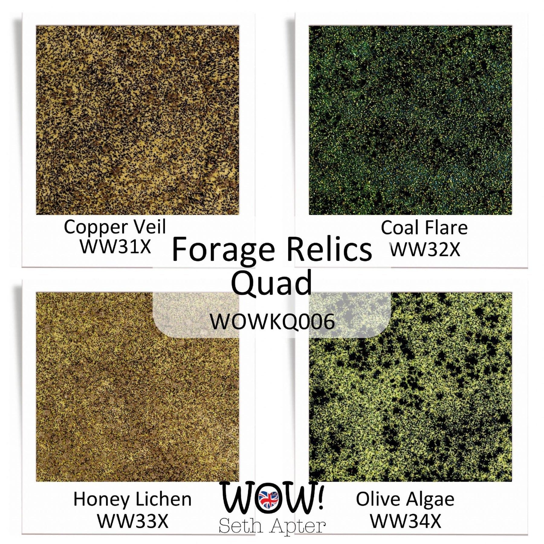 Foraged Relics Quad Embossing Powders | Seth Apter