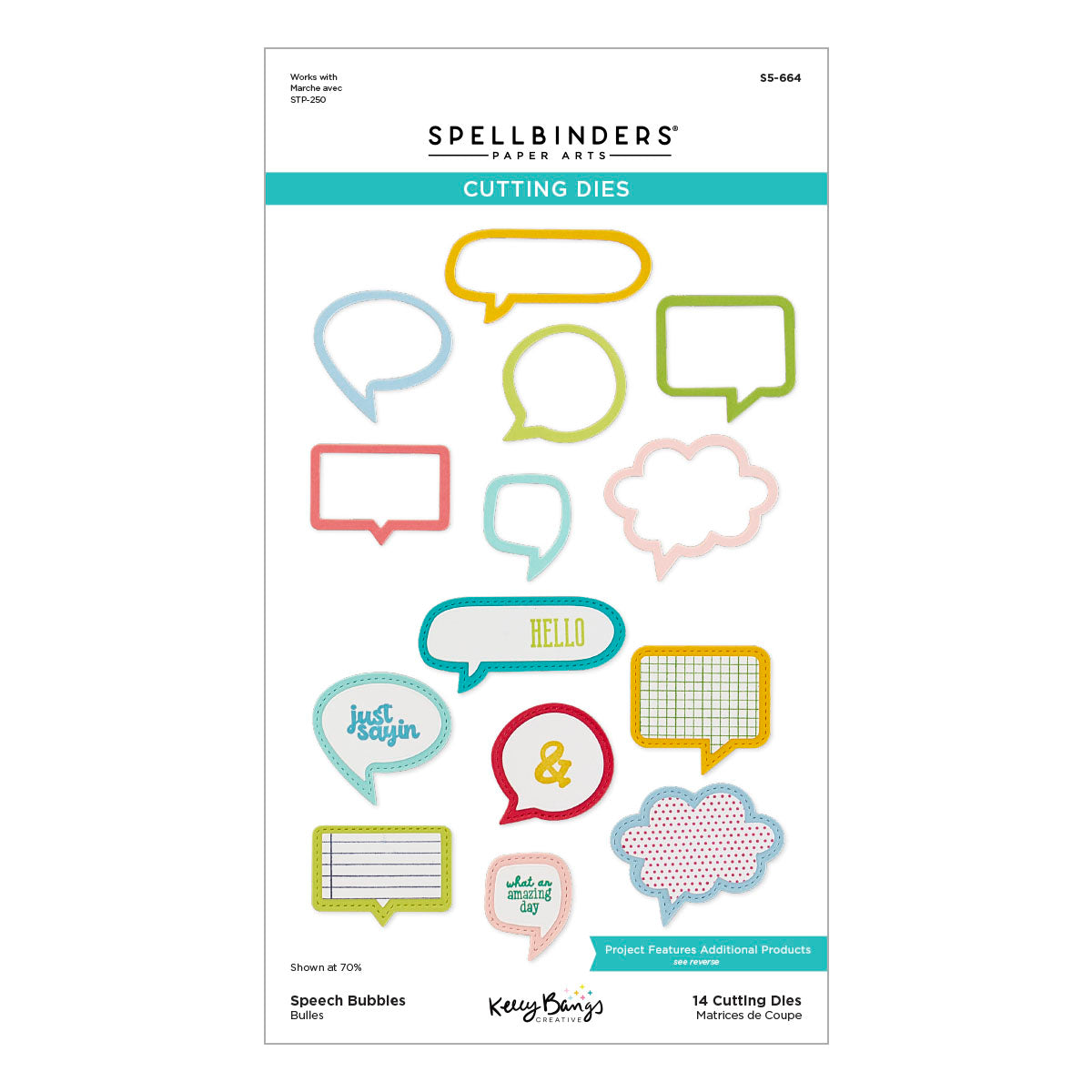 Speech Bubbles Etched Dies | Kelly Bangs {clearance}
