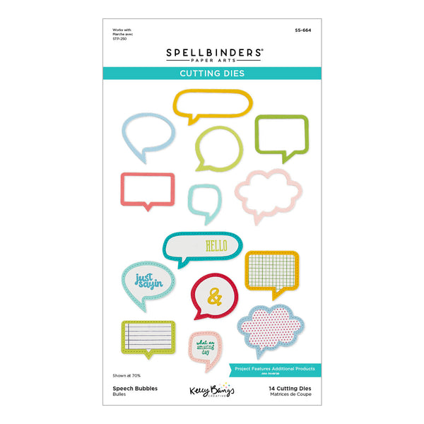 Speech Bubbles Etched Dies | Kelly Bangs {clearance}