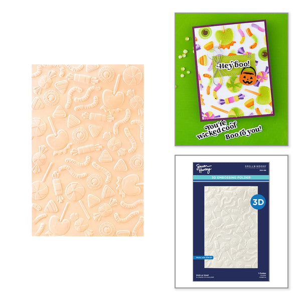 Trick or Treat 3D Embossing Folder | Simon Hurley