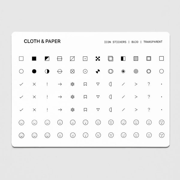 Bujo Icon Stickers