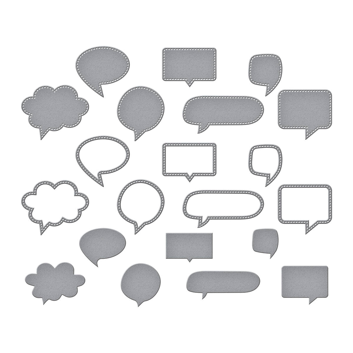 Speech Bubbles Etched Dies | Kelly Bangs {clearance}