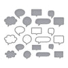 Speech Bubbles Etched Dies | Kelly Bangs {clearance}
