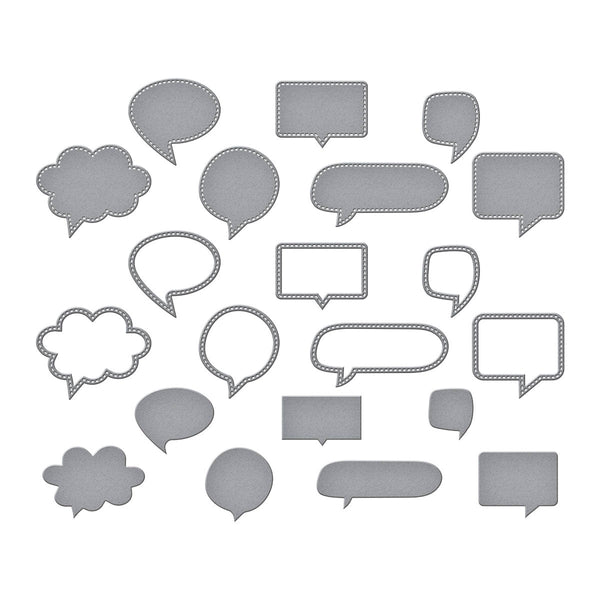 Speech Bubbles Etched Dies | Kelly Bangs {clearance}