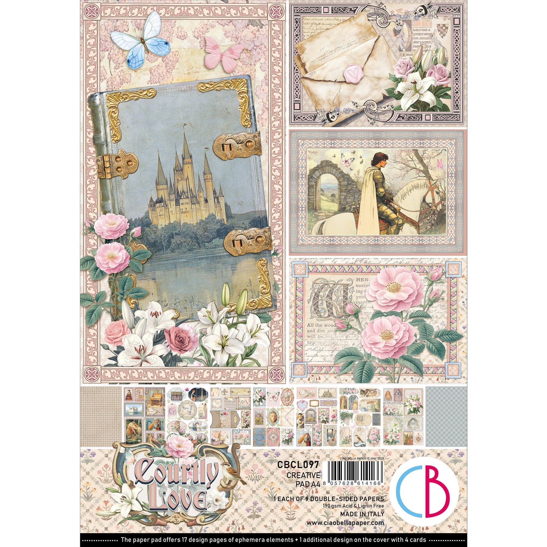 Courtly Love A4 Creative Pad