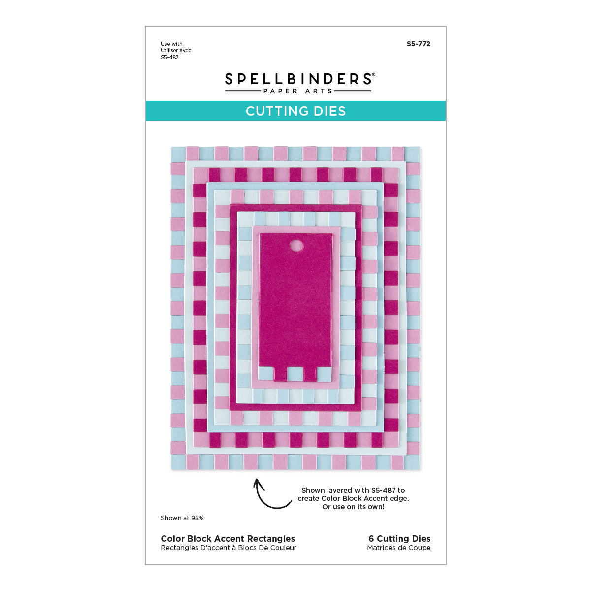 Color Block Accent Rectangles Die Bundle