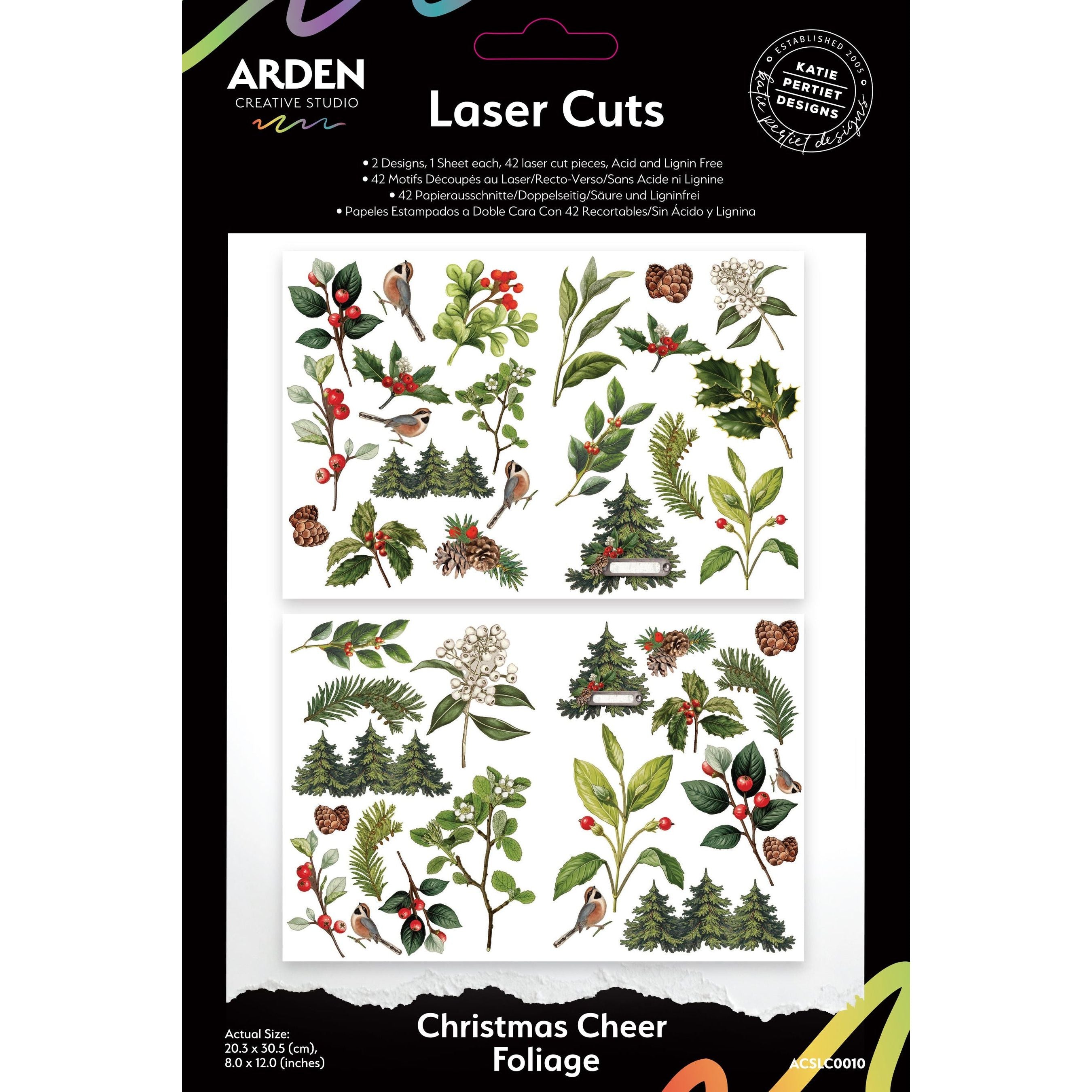 Christmas Cheer Foliage Laser Cuts