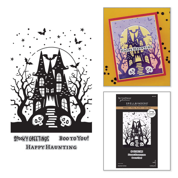 Haunted Hollow Press Plate + Die Set + Stencil Bundle | Betterpress Society August 2026