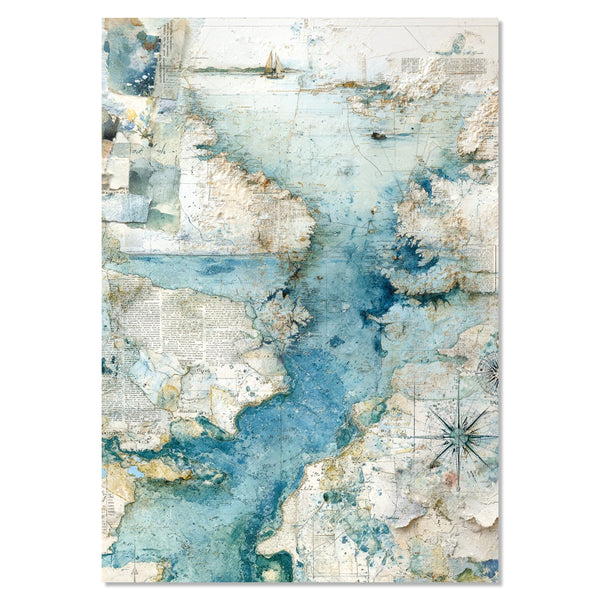 Edge of the Ocean A4 Mixed 4pc Rice Paper