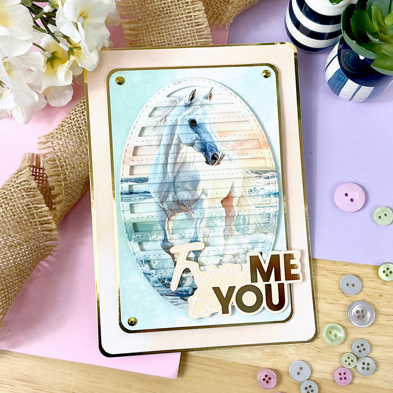 Oval Striped Panel Die Set | Moonstone Dies